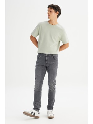 Pamuklu Slim Fit Dar Kesim Cepli Esnek Denim Jean Kot Pantolon