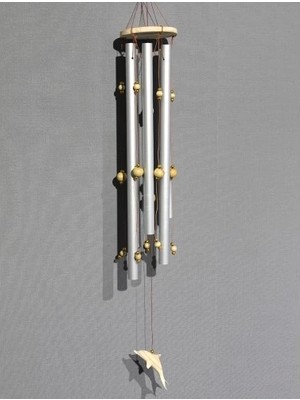 Boncuklu Metal Rüzgar Çanı Model 1