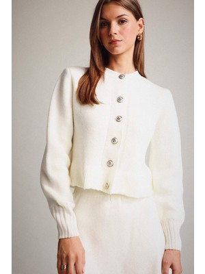 DeFacto Bisiklet Yaka Düğmeli Triko Hırka G3357AX25AU