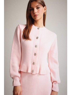 DeFacto Bisiklet Yaka Düğmeli Triko Hırka G3357AX25AU