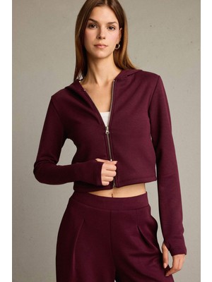 DeFacto Kapüşonlu Fermuarlı Modal Hırka G2956AX25AU