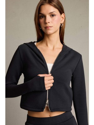 DeFacto Kapüşonlu Fermuarlı Modal Hırka G2956AX25AU