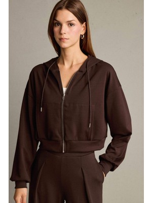 DeFacto Kapüşonlu Modal Fermuarlı Sweatshirt G2915AX25AU