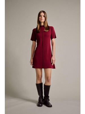 DeFacto Bisiklet Yaka Kısa Kollu Mini Elbise G3336AX25AU