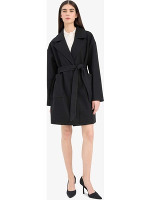 DeFacto Regular Fit Kuşaklı Kaşe Kaban E8636AX25AU