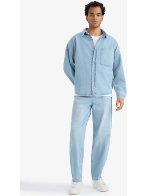 DeFacto Relax Fit Düz Paça Jean Pantolon E8423AX25AU