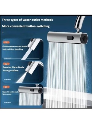 360 Derece Döner Musluk Başlığı