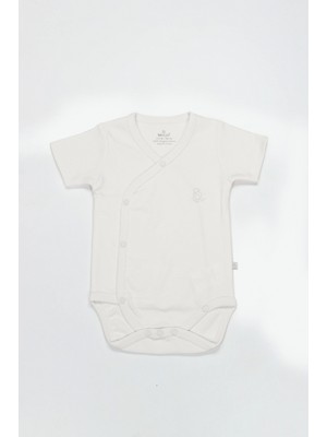 Bistyle Organik Natural Basic Style Kruvaze Yarım Kol Body BS17101 Ekru