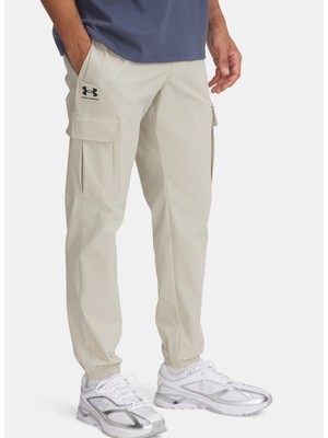 Under Armour 1386558-289-UA Vibe Woven Cargo Pan Kahve Bağlamalı Bel Normal Düz Erkek Eşofman Altı