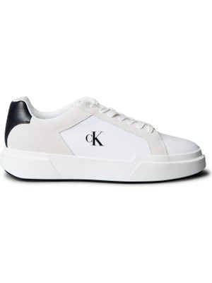 Calvin Klein Beyaz - Siyah Erkek Sneaker Chunky Cupsole Laceup Lth Mıx
