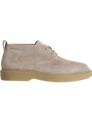 Calvin Klein Taş Erkek Bot Text Rubber Desert Boot Su