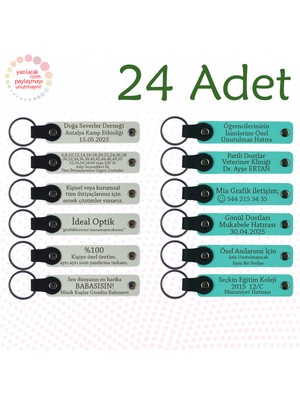 Beyaz & Turkuaz, Şirket Yıl Dönümüne Değer Katan Hediye, 24’lü Set, Kişisel Hediyelik