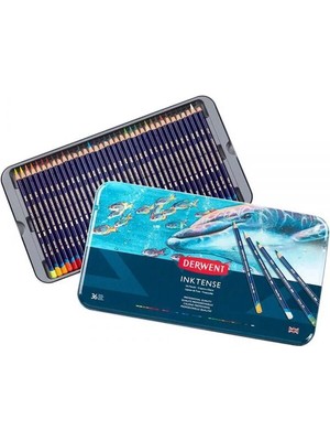 Supertrend Inktense Mürekkep Etkili Aquarell Boya Kalemi Seti 36'lı Teneke Kutu