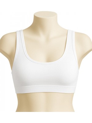 Beyaz Mı Emay 1817 6'lı Pedli Sporcu Sütyen