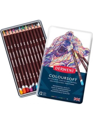 Supertrend Coloursoft Pencils Yumuşak Kuru Boya Kalemi Seti 12'li Teneke Kutu