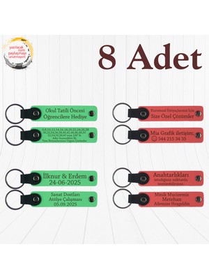 F Yeşili & Nar Çiçeği, Müzik Festivali Katılımcılarına Hediye, 8’li Set, Kişisel Mesajlı Hediyelik