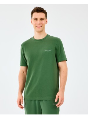 Skechers M Regular Crew Neck T-Shirt Erkek Haki Tshirt S2510044-4255