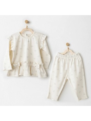 Andywawa AC26256 Baby Bow Bliss 2'li Takım Ekru