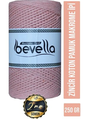 Koton Pamuk Makrome Ipi Ekru 2mm Cotton Zincir Makrome Çanta Ipi