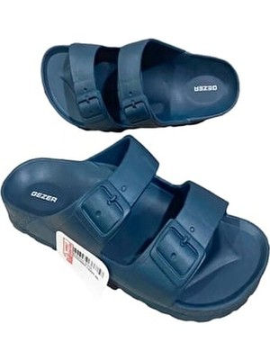 Yazlık Kaydırmaz Çift Tokalı Gorunum Havuz Deniz Banyo ve Plaj Terliği (Dar Kalıptır!)