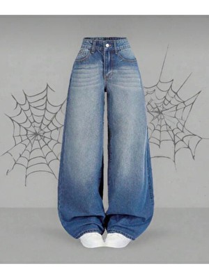 Y2K Baggy Mavi Pantolon