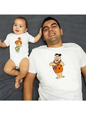 Venüs Dijital Çakmaktaş Baba Kız Çocuk Tshirt Zıbın Tekli Üründür Kombin Yapmak Için 2 Adet Sepete Ekleyiniz