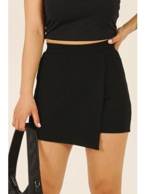 Siyah Şort Etek Modeli