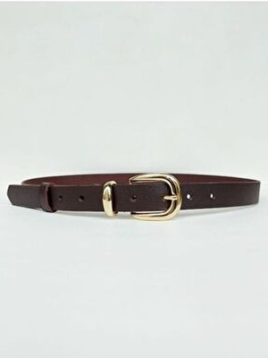 Kemerix Koyu Kahve Kadın Kemer Şık Tasarım ve Günlük Kullanım İçin Uygun