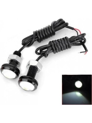 2 Adet Vidalı Beyaz Kartal Gözü Eagle Eye Gündüz Ledi Ayna Altı Ledi