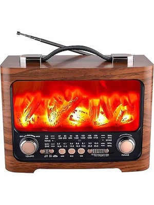 Everton RT-733 Bluetooth Fm-Usb-Tf-Aux  Şarjlı Nostaljik Radyo