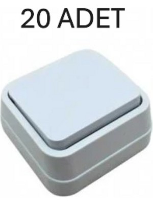 Merve Sıva Üstü Vavien Beyaz Renk 20 Adet