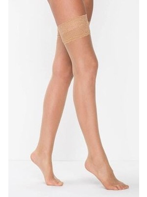 Penti Kadın Ten Rengi Jartiyer Çorabı Dantelli Tasarım Tekstil Malzeme Özellikleriyle Tekli