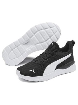 Puma Anzarun Lite Unisex Siyah Spor Ayakkabı Tekstil Malzeme Düz Taban
