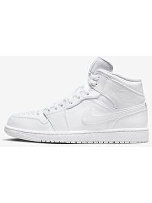 Air Jordan 1 Mid Shoes - White - 554724-136