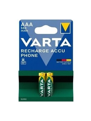 Varta - Gigaset Sıemens Panasonic Telsiz Telefon Için Şarz Edilebilir Ince Pil 550 Ma Nimh Aaa