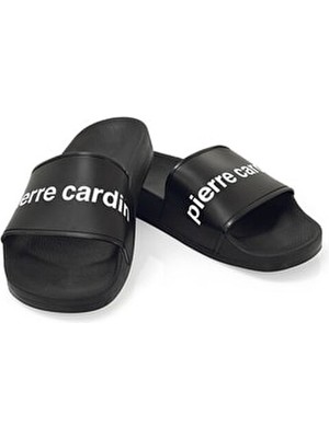 Pierre Cardin Siyah Erkek Plaj Havuz Deniz Terlik Günlük Kullanım İçin Konforlu Tasarım