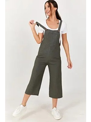 Kadın Haki Bahçıvan Tulum ARM-20K001117