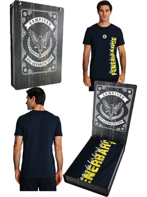 Fenerbahçe Orijinal Lisanslı 24/25 A Takım Antrenman Lacivert Lazer Kutulu T-Shirt