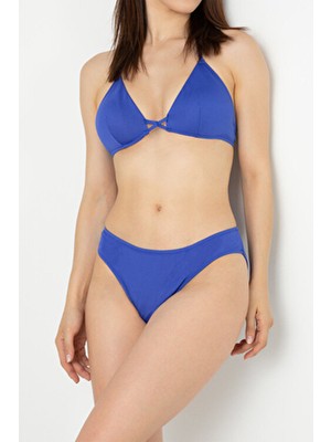 Bağlama Detaylı Normal Bel Bikini Takım