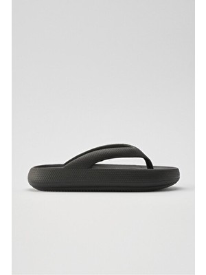 Ozyo Antonio Siyah Erkek Plaj Terliği Eva Malzemeden Su Geçirmez Konforlu Kullanım İçin Tasarlandı