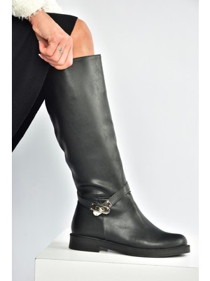 V726717109 Siyah Klasik Kadın Çizme