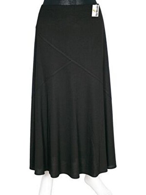 Kadın Firdevs Firuze Astarlı Çapraz Model Siyah Etek