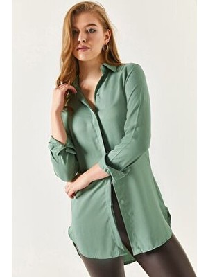 Kadın Çağla Yeşili Tunik Gömlek ARM-19Y001003
