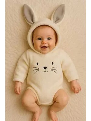 Welsoft Peluş Unisex Kışlık Bebek Çıtçıtlı Badi