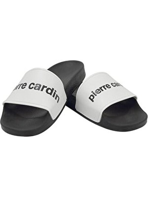 Unisex Pierre Cardin Siyah Plaj Havuz Deniz Terlik Günlük Kullanım İçin Hafif ve Rahat