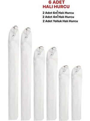 6 Adet Halı Hurcu, Halı Kılıfı, Halı Ambalajı, Halı Hurcu