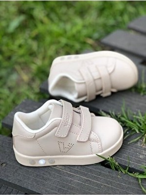 Bej - Oyo Işıklı Sneaker Spor Ayakkabı
