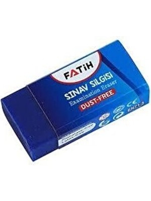 Fatih 12 Adet FATİH Mavi Sınav Silgisi FS24/M Ölçülerle Tasarlanmış Kaliteli Silgi