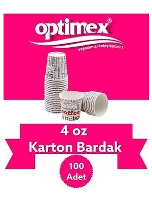 Karton Bardak 4 Oz 100'LI