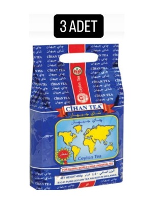 Cihan Tea 3 Li Set 1200 gr Bergamot Kokulu Dökme Seylan Kaçak Çay